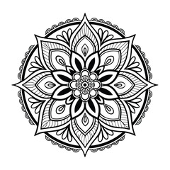 Black Medallion Design