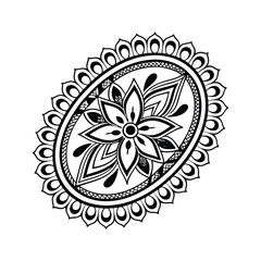 Black Medallion Design