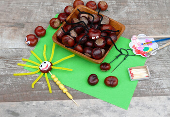 Basteln mit Kastanien Freizeitbeschäftigung für Kinder im Herbst.