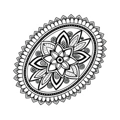 Black Medallion Design