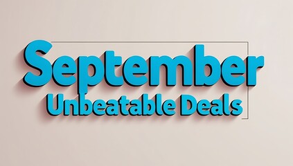 September Unbeateable Deals Promotion