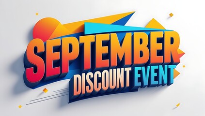 September discount event promotion.