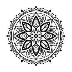 Black Medallion Design