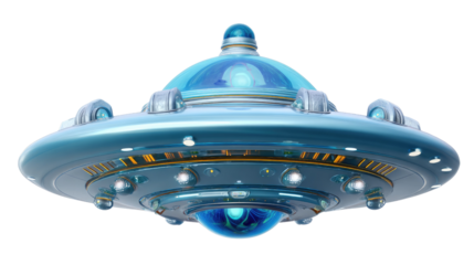 UFO in Sky: A sleek, modern, and captivating UFO, radiating mystery. This image is perfect for anyone fascinated by the unknown and the concept of space exploration.