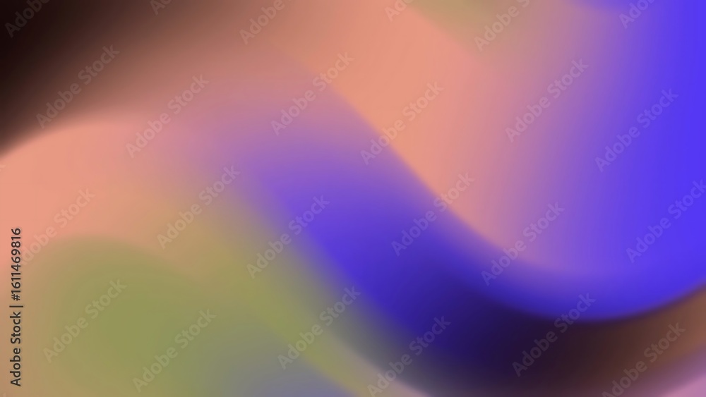 Poster desertcore abstracts backgroundsswirling gradient background with smooth transitions of peach, green