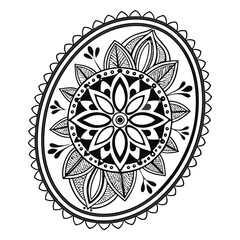 Black Medallion Design