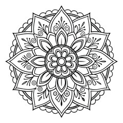 Black Medallion Design