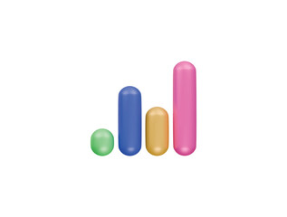 sound wave icon 3d illustration render