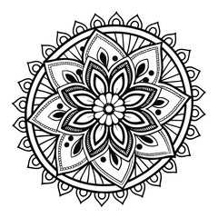 Black Medallion Design