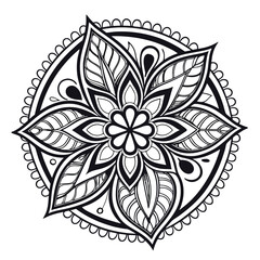 Black Medallion Design