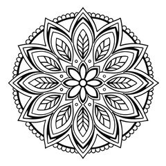 Black Medallion Design
