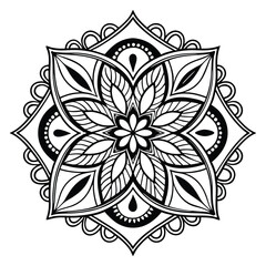 Black Medallion Design