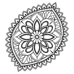 Black Medallion Design