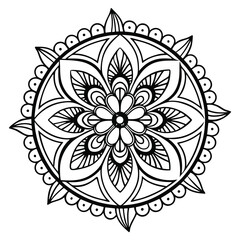 Black Medallion Design