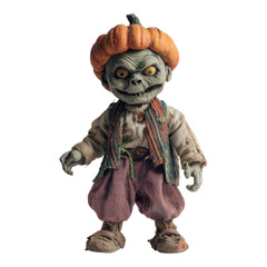 Halloween action figure spooky atmosphere toy photography creative display eerie perspective collectible concept