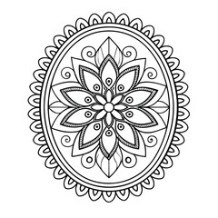 Black Medallion Design