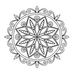 Black Medallion Design