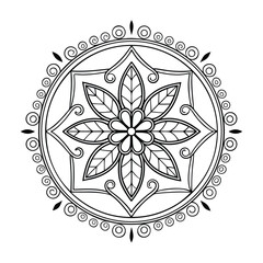 Black Medallion Design