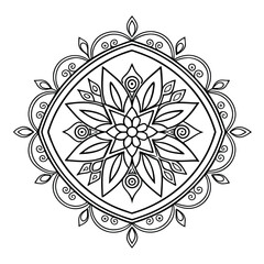 Black Medallion Design