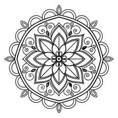Black Medallion Design