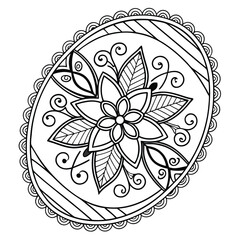 Black Medallion Design