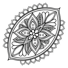 Black Medallion Design