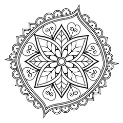 Black Medallion Design