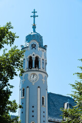 Fototapeta premium Die Sankt-Elisabeth-Kirche, auch Blaue Kirche genannt, in Bratislava, Slowakei