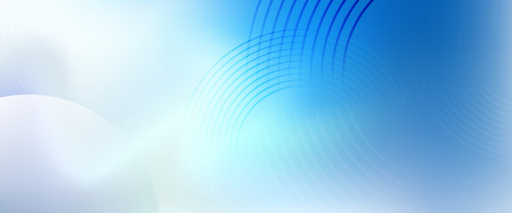 Soft blue abstract background with gradient light effects and circular line elements. Ideal for presentations, technology, or health-themed designs.