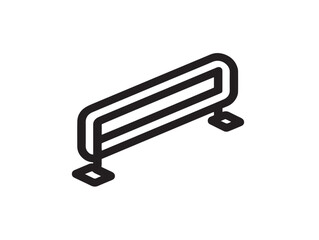 Simple construction barrier design in elegant vector