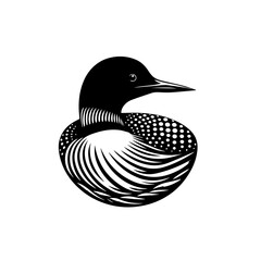 duck on white background