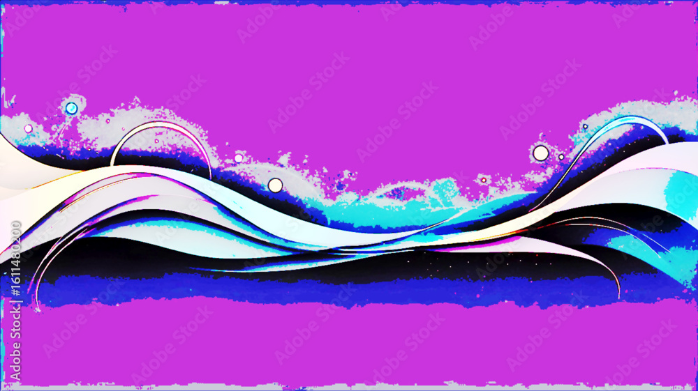 Poster abstract gradient background with smooth color transitions on a dark base
