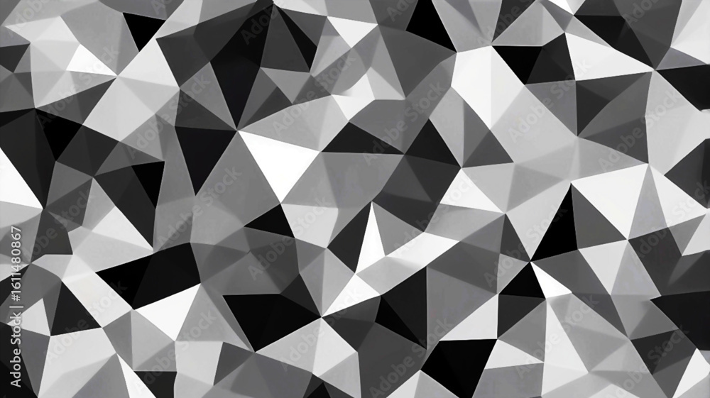 Poster abstract geometric background with gray triangles and subtle color gradients