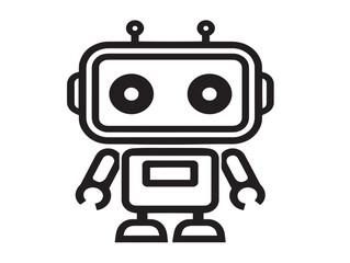 AI chatbot vector design in elegant style