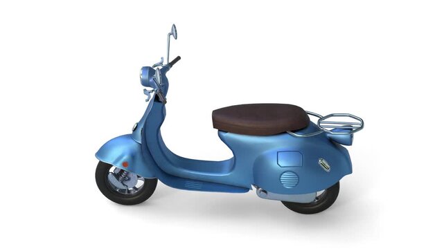 scooter on white background