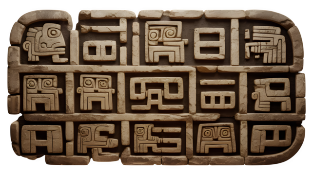 Ancient stone carvings evoking mystery, history, and timeless artistry for cultural projects and design elements