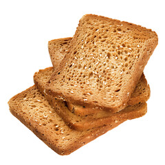 Stack of Whole Grain Bread Slices