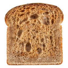 Slice of Whole Grain Bread with Visible Crumb Structure