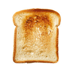 Slightly Burnt Toast with Irregular Brown Markings