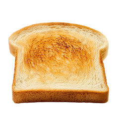 Partially Toasted Bread Slice with Uneven Browning