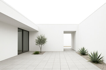 High-resolution isolated rendering of modern street furniture, benches, signboards, waiting sheds, trash cans and minimalist outdoor architecture on a clean white background ideal for stock.