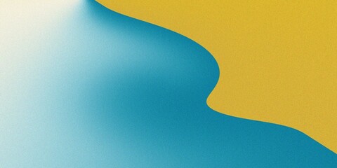 3 color background light blue, yellow and white. Gradient background with noise