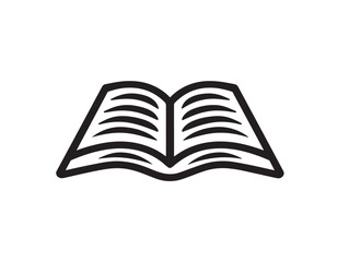 Flat outline icon of eBook reader device