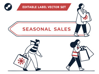 Business people vector illustration: cartoon characters of diverse men and women workers hand-drawn in a fun concept sketch, symbolizing success and teamwork in the workplace