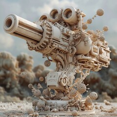 3D render iconA clay sculpture of a legendary hero from a fantasy novel, capturing their heroic essence 3D render