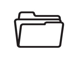 Professional file folder graphic in 2D vector