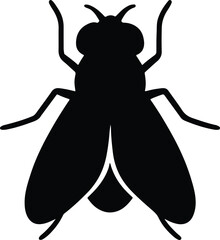 Silhouette fly insect simple graphic artistic vector illustrator © Golshan Ara Monny