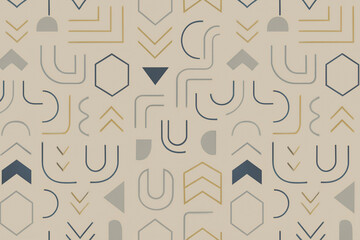 Obraz premium Seamless Geometric Vector Pattern for Modern Interior Decoration
