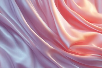 Obraz premium Softly draping fabric with iridescent pink and purple hues