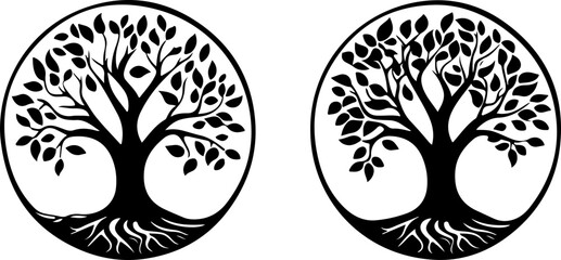tree of life silhouette illustration